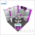 design & customize reusable and portable Simple structural fabrics trade show booth design / fabric show